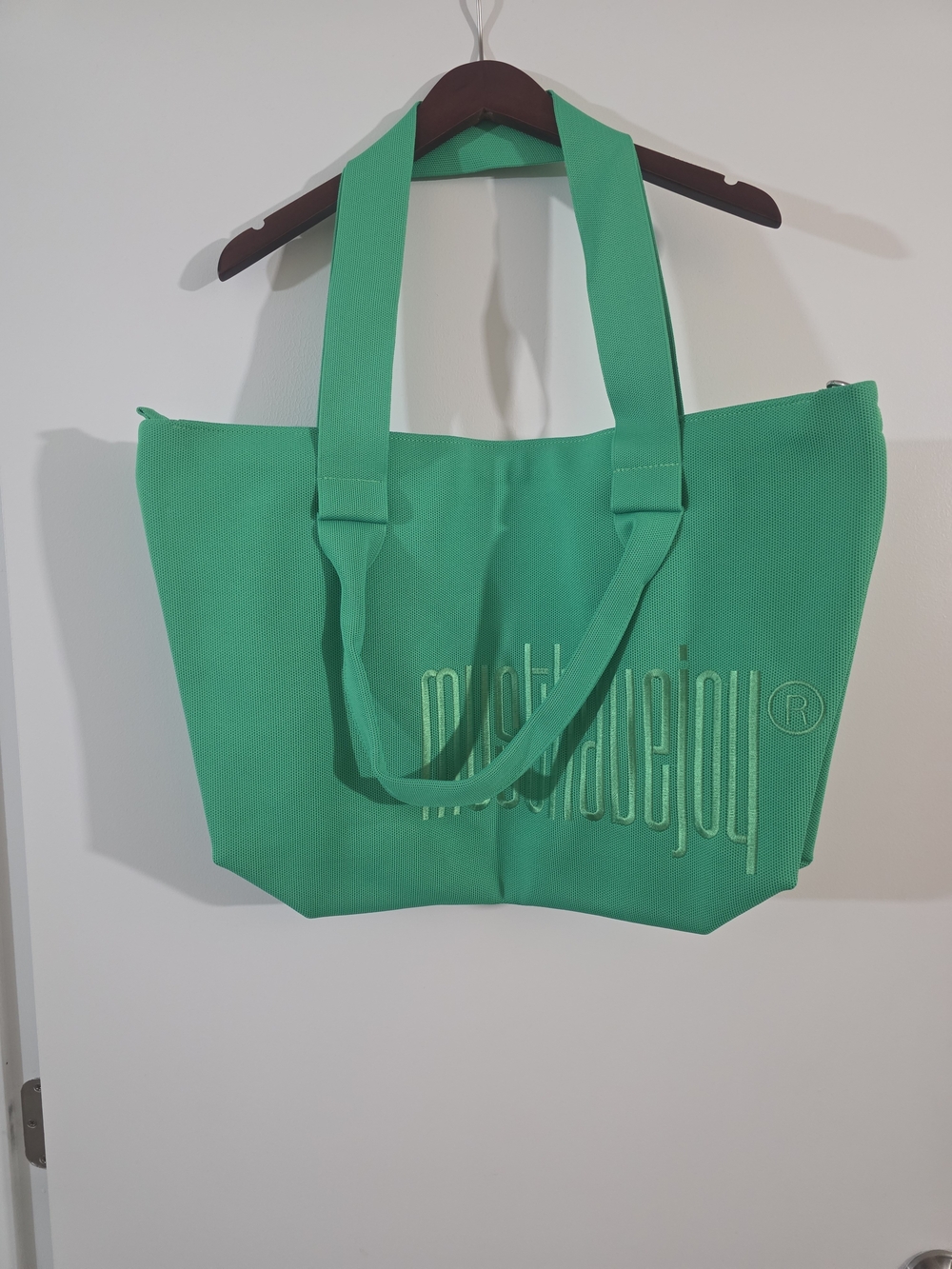 Brand New Must Have Joy Apple Green Large Knit Tote Bag
